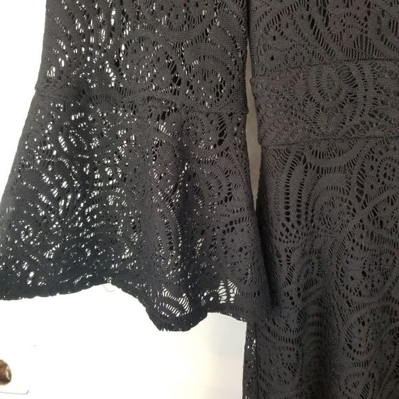 NWT. NINE WEST BLACK LACEY DRESS. SIZE 12 - Picture 2 of 16